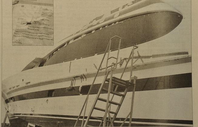 Als die Luxusyacht „Goldeneye“ aus Saal unter den Hammer kam