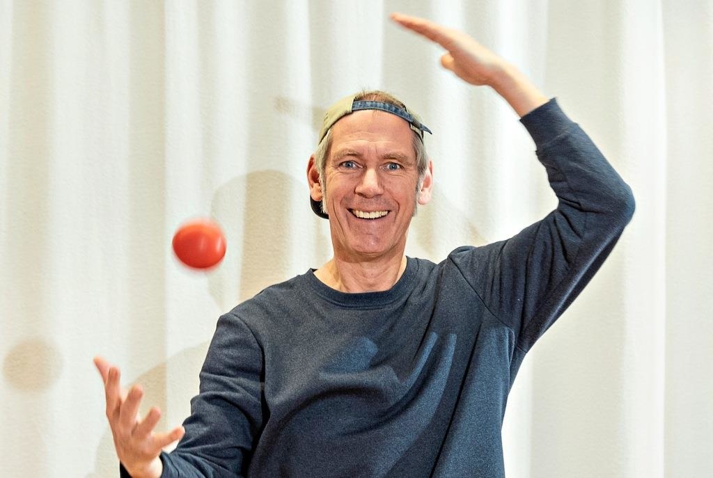 Workout mit einem Ball