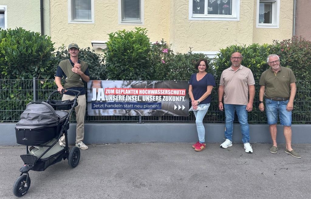 Planned flood protection at Unterer Wöhrd in Regensburg: Poster battle on ...