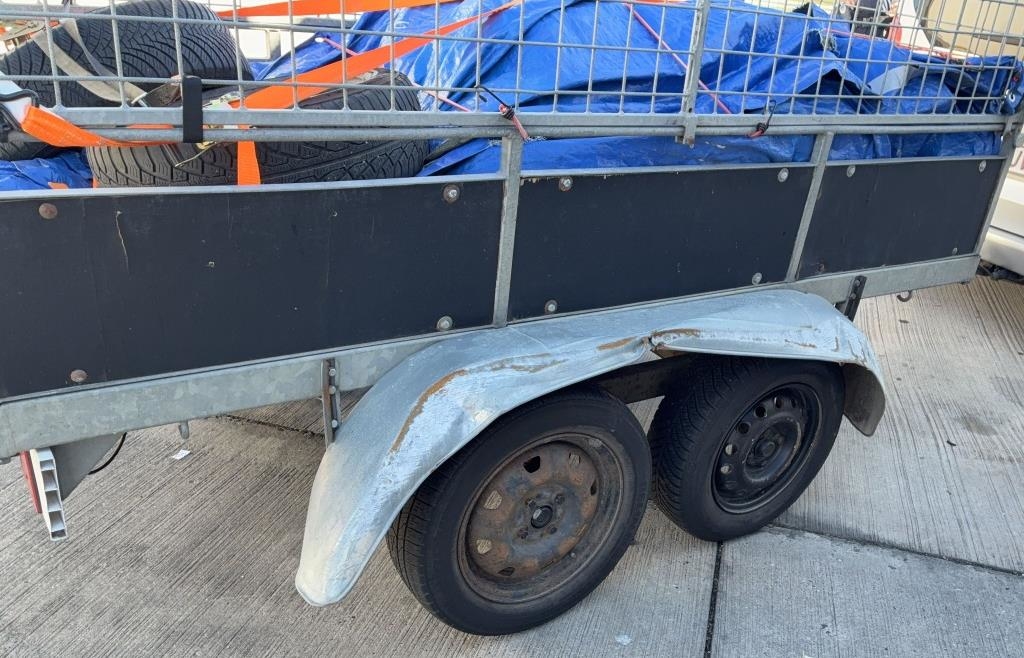 Check on A3: Police pull homemade Frankenstein trailer off the road