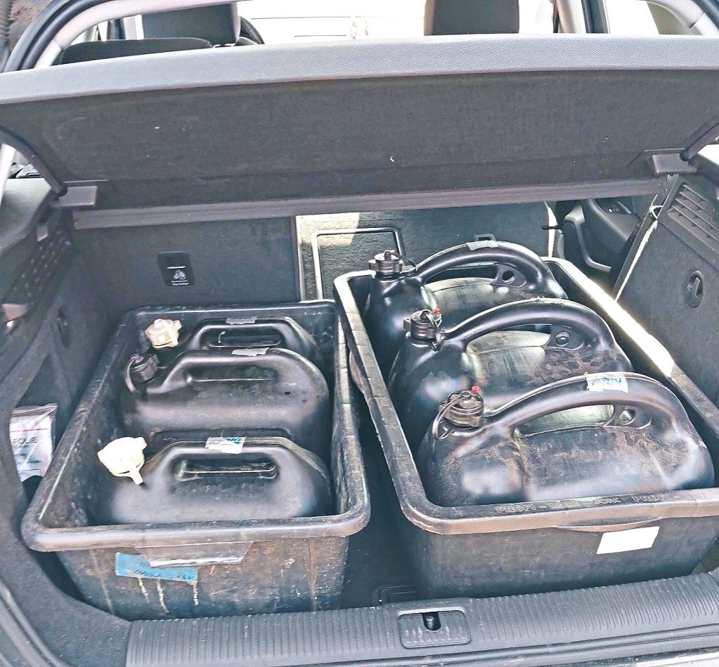 70 Liter Diesel zu viel dabei
