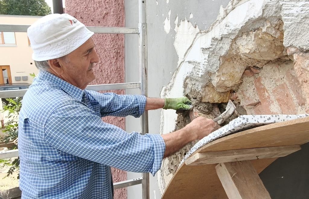Das Regensburger Tor wird repariert