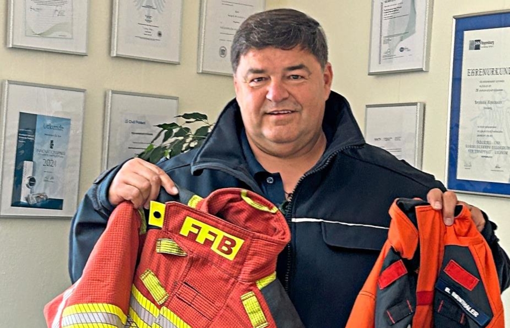Parsberg resident Berthold Birnthaler is passionate about fire service ...